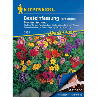 Blumenmischung Beeteinfassung Farbenspiel, Saatband interface.image 2
